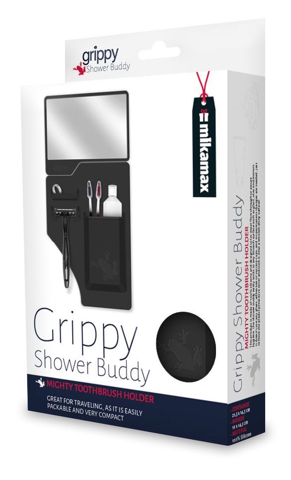 θήκη μπάνιου για είδη υγιεινής grippy shower φίλε