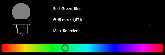 λαμπτήρας LED rgb