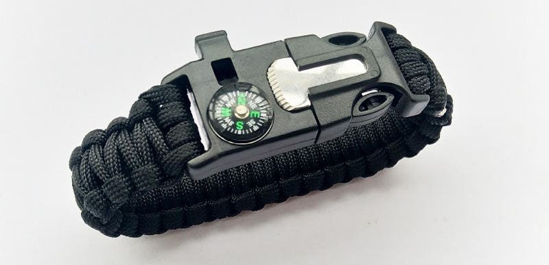 βραχιόλι paracord με σχοινί και πυξίδα