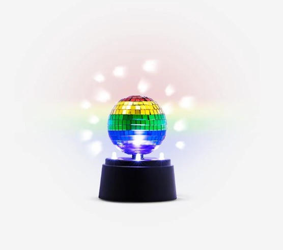 mini disco led περιστρεφόμενη μπάλα καθρέφτη για παιδιά