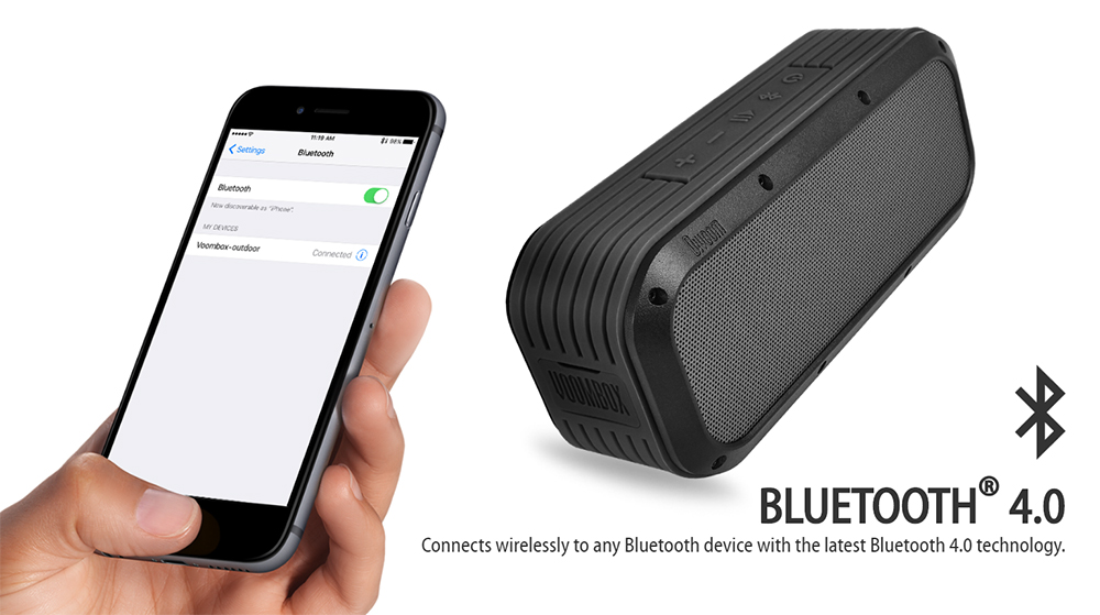 φορητό ηχείο εξωτερικού Bluetooth voombox