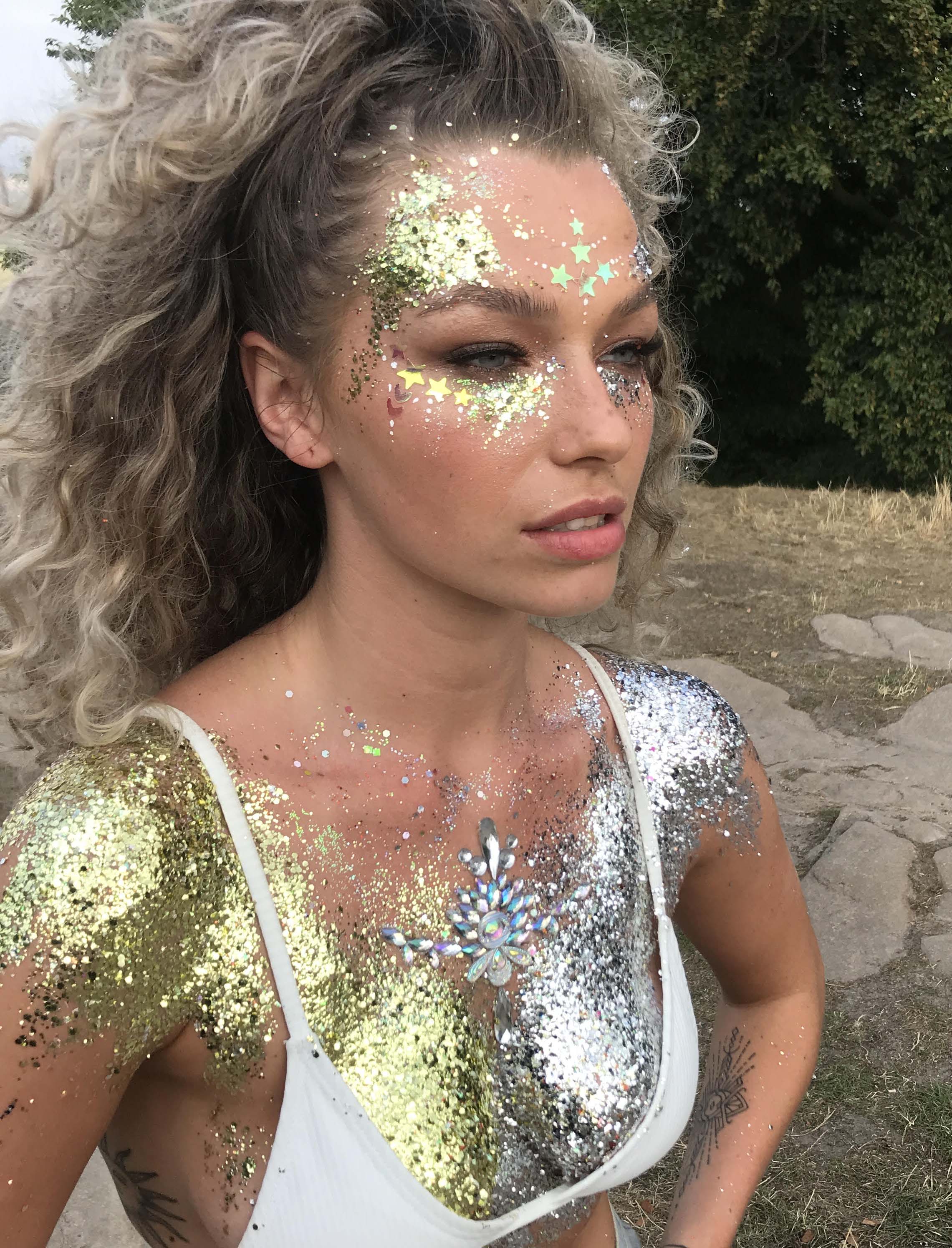 Glitter για σώμα και πρόσωπο - Colorful Glitter dust gold