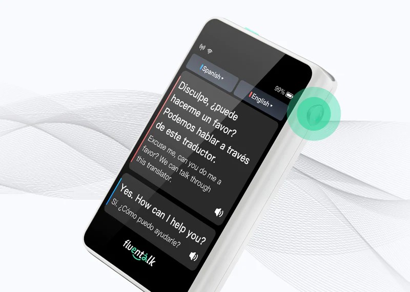 ταξιδιωτικός μεταφραστής fluentalk T1 mini - μετάφραση με ένα κουμπί