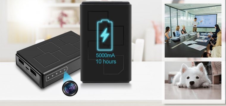 κάμερα κατασκοπείας powerbank 5000 mAh